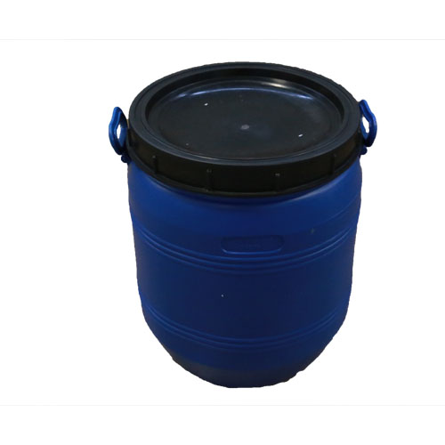 12 gal open head poly recon blue p/c with handles