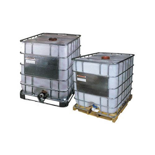 220gal Tote available with metal, plastic, or wood pallet